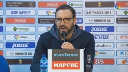 Bordalás: "He disfrutado de la honradez, humildad y trabajo de mis jugadores"