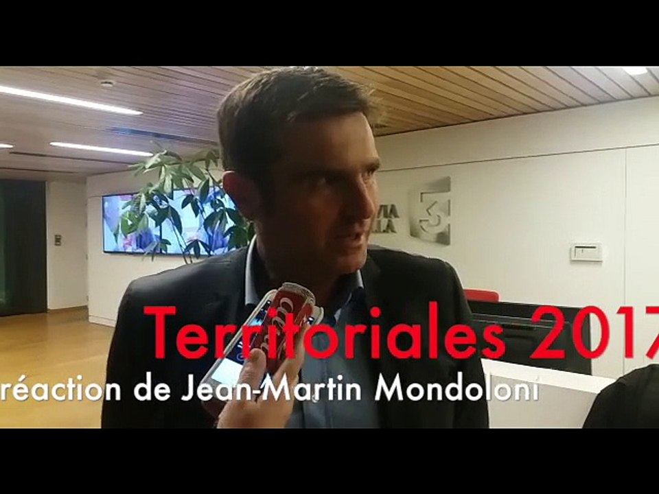 Territoriales. La réaction  de Jean-Martin Mondoloni