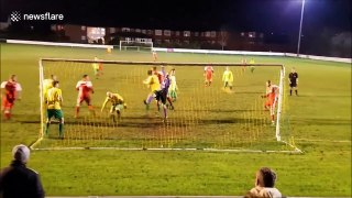 Man misses open goal from three yards out