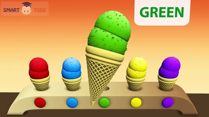 Ice Cream Cartoon | Online Kids Learning Colors | Free Nursery Rhymes | Video for Toddler SmartTodd