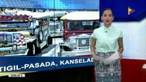 Planong tigil-pasada ng transport groups, kanselado; Pasok ng mga estudyante, tuloy