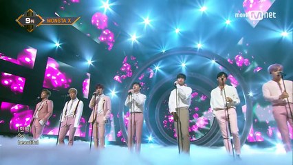 [MONSTA X - Beautiful] KPOP TV Show _ M COUNTDOWN 170511 EP.523-5cG-1PyMYZI