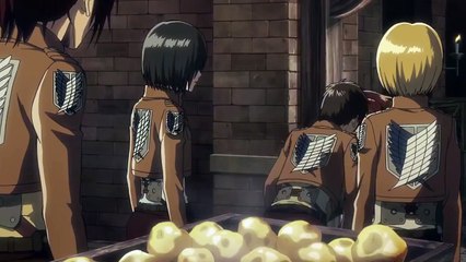 進撃の巨人2期　サシャが可愛すぎるシーン