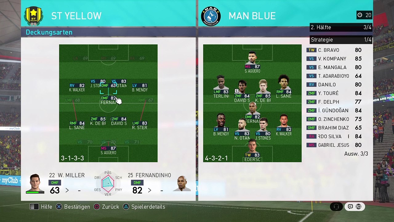 PRO EVOLUTION SOCCER 2018 / lo vs hi TEAMS