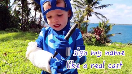 PJ Masks Disney Full Episodes Gekko Catboy Cook Giant Play Kitchen Pretend Play IRL Superheroes