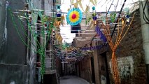 Street Decoration At 12 Rabi ul Awal Sialkot 2017