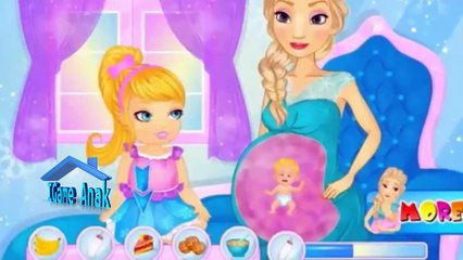 Elsa Melahirkan Bayi - Elsa Jack Frost Have a Baby - Kids Games to Play-c_CxPZhBbVk