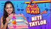 Niti Taylor Handbag SECRET REVEALED | What's In Your Bag | TellyMasala