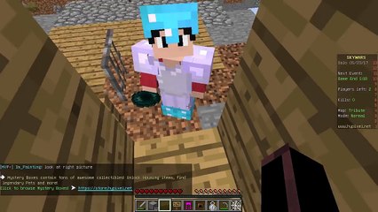 그림함정으로 트롤링하기ㅋㅋ 그림뒤에 뭐가있는데..? 응 하늘나라ㅋㅋㅣ마인크래프트 스카이워즈 트롤링 : 그림스킨 편[김짱돌]