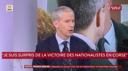 Franck Riester se dit « surpris » de la victoire des nationalistes en Corse