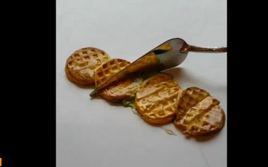 Découvrez ce que cette artiste crée avec de la peinture glacée