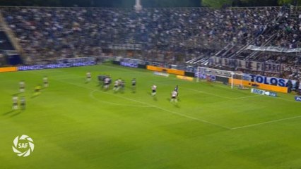 Scocco equalises for River with superb free-kick