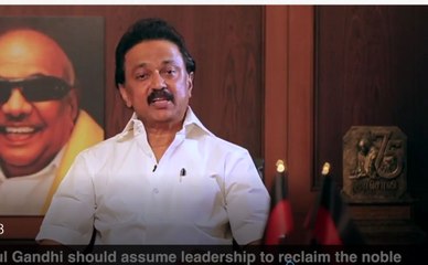 நம்பிக்கையின் ஒளியாக திகழ்கிறார் ராகுல்காந்தி...ஸ்டாலின் வாழ்த்து!- வீடியோ