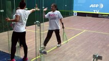 Des jeunes réfugiées syriennes se libèrent grâce au squash