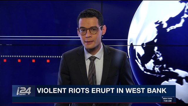 i24NEWS DESK | Violent riots erupt in West Bank | Monday, December 4th 2017