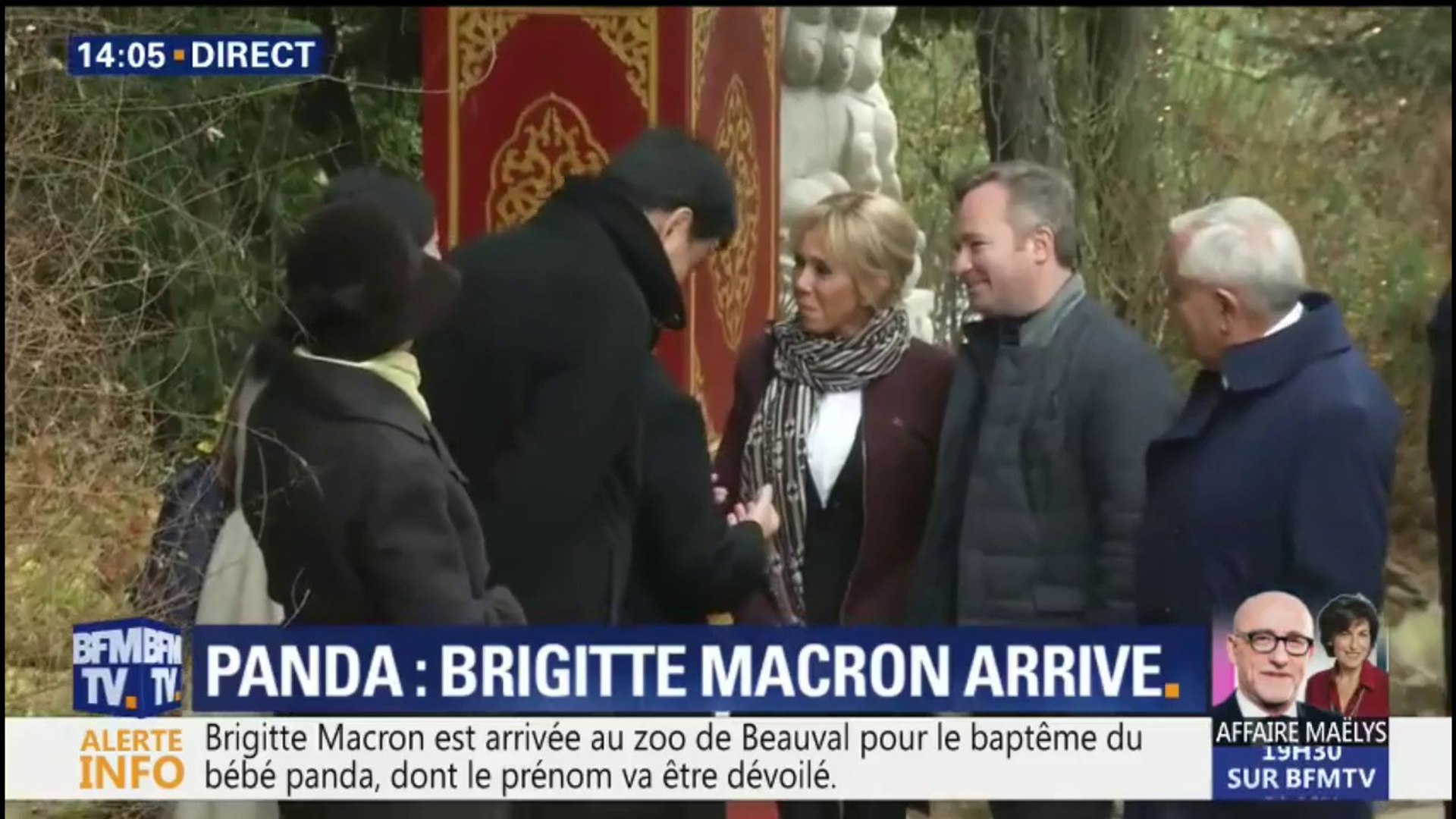 Brigitte Macron Est Arrivee Au Zoo De Beauval Pour Le Bapteme Du Bebe Panda Video Dailymotion