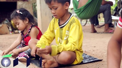 Wow Children Make Kite in My Village - How to Make Kite for Play for boy in my village