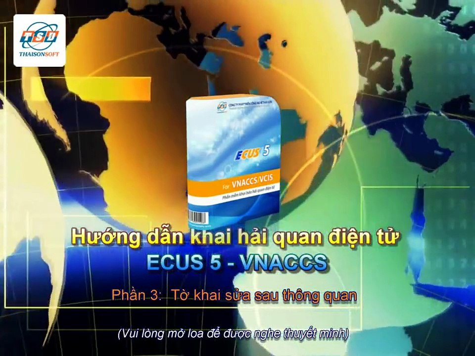 (ECUS5-VNACCS) Hướng dẫn sửa tờ khai sau thông quan.
