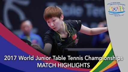 下载视频: 2017 World Junior Championships Highlights: Sun Yingsha vs Wang Manyu (Final)