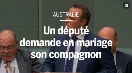 Un député australien demande en mariage son compagnon