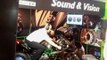 Kawasaki Ninja H2 R on the dyno at Motorcycle Live