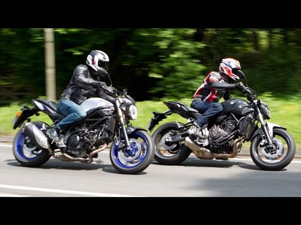 Yamaha MT-07 vs Suzuki SV650 Review Motorcycle Road Test