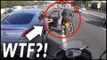 Motorcycle Helmet Cam | Angry driver hits motorcyclist with car door in road rage | Motorbike Monday
