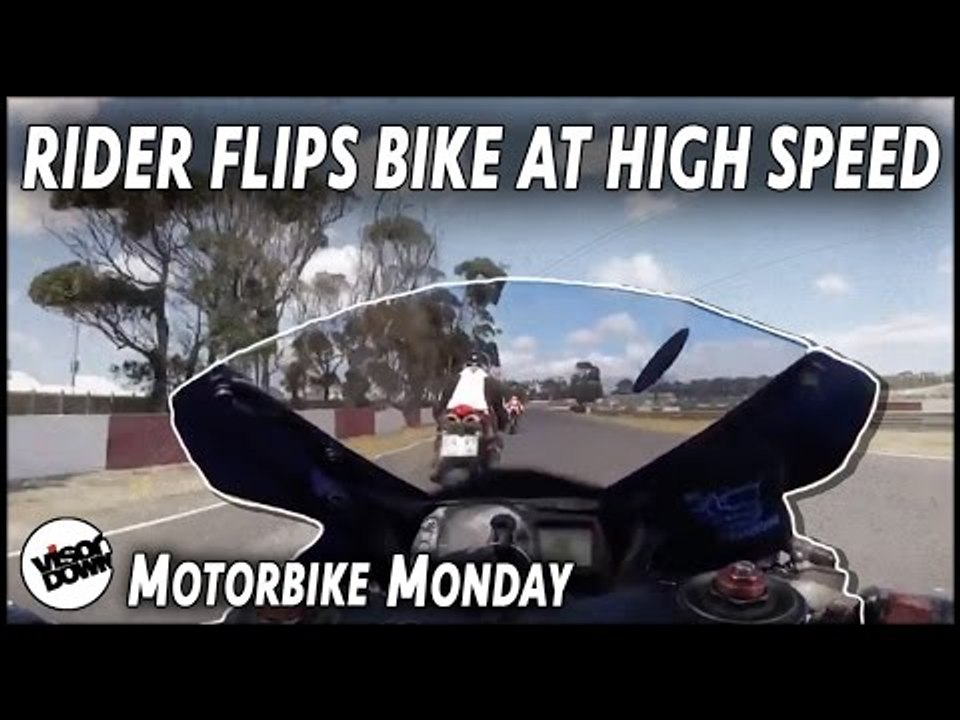 Rider flips motorcycle at high speed | Motorbike Monday