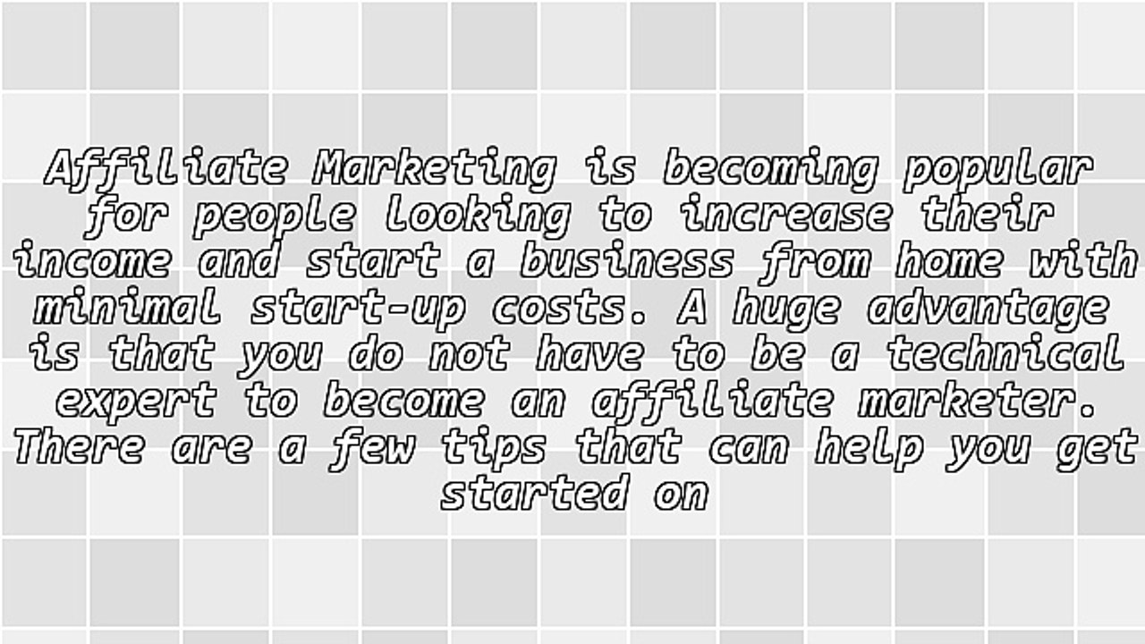 Five Starting Tips for New Affiliate Marketers