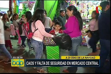 Mercado Central: caos y falta de seguridad en calles
