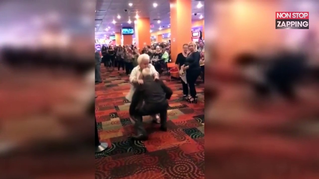 Un couple de personnes âgées met l’ambiance avec une danse endiablée (Vidéo)