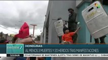 Hondureños se movilizan para exigir al TSE respete resultado electoral
