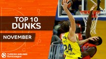 Turkish Airlines EuroLeague, Top 10 Dunks, November