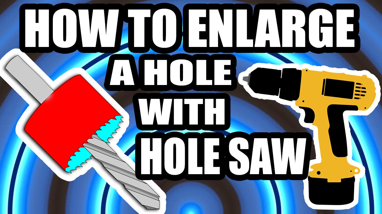 How to a enlarge a hole with a hole enlarging drill bit video Dailymotion