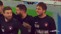 1-0 Jakob Poulsen Goal Denmark  Superligaen - 04.12.2017 FC Midtjylland 1-0 Odense BK