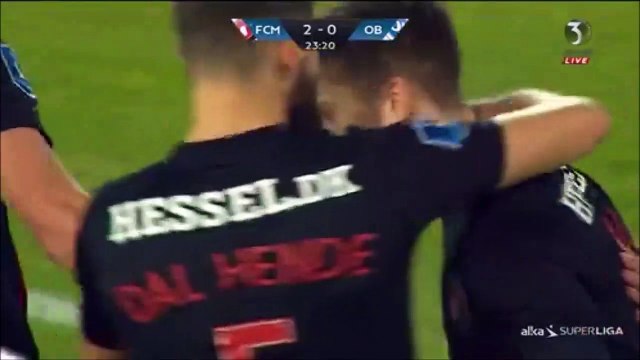 2-0 Mikkel Duelund Goal Denmark Superligaen - 04.12.2017 FC Midtjylland 2-0 Odense BK
