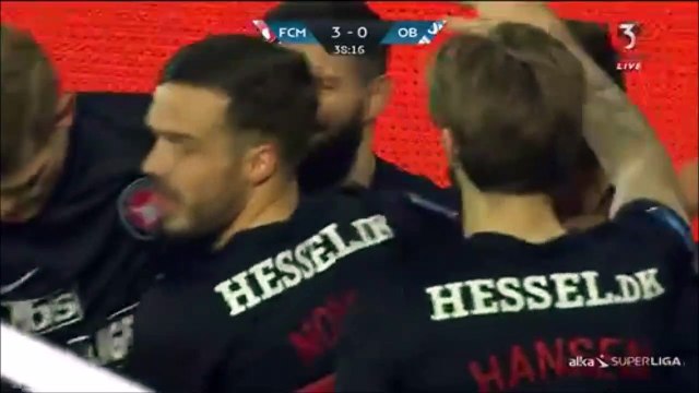 3-0 Marc Dal Hende Goal Denmark Superligaen - 04.12.2017 FC Midtjylland 3-0 Odense BK