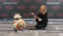 Laura Dern hanging with BB-8 from Star Wars will restore your faith in humanity