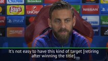 Tricky to win title before retirement - De Rossi