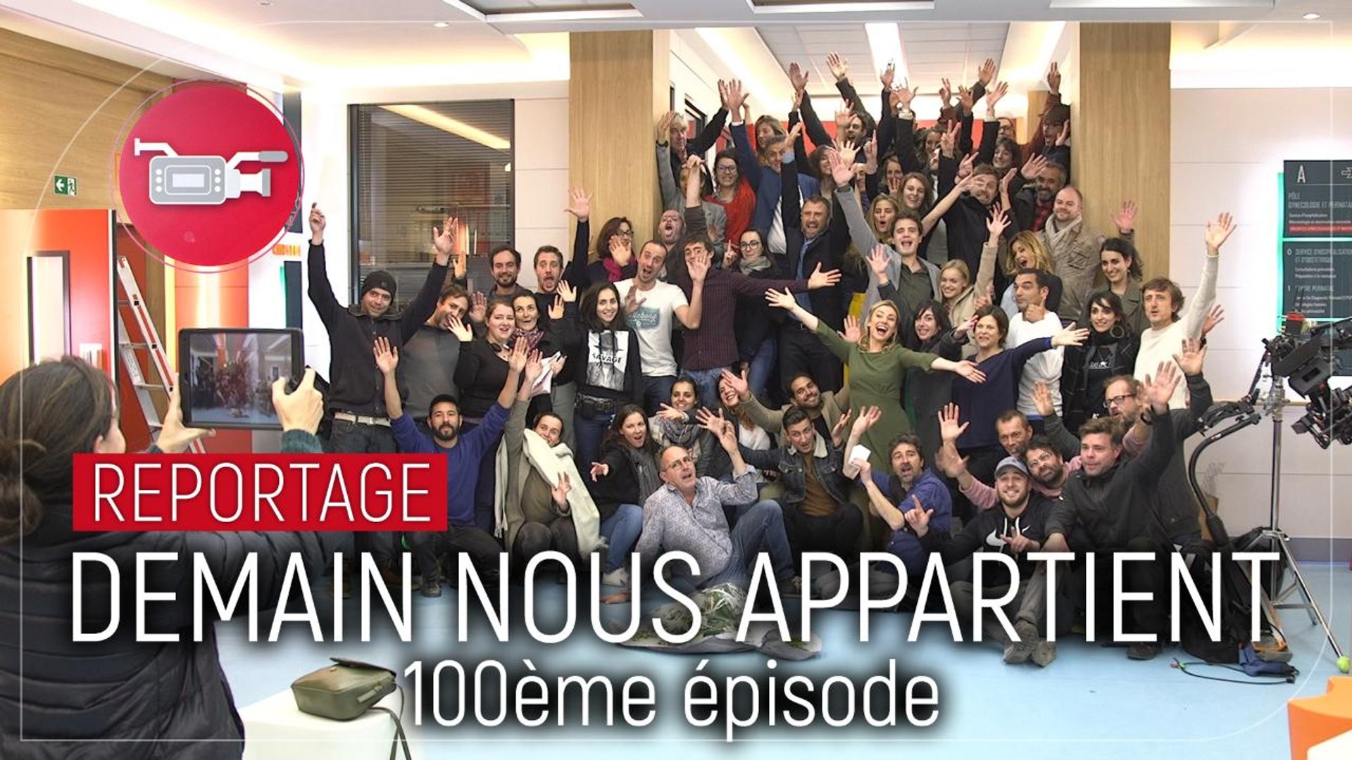 Demain Nous Appartient Tf1 Les Comediens Celebrent Le 100e Episode Video Dailymotion