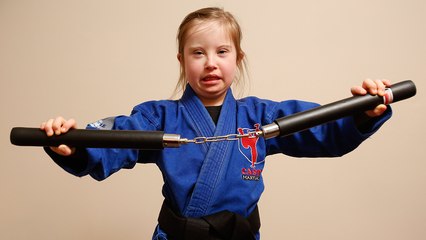 Inspiring Little Girl With Down Syndrome Gets Black Belt In MMA