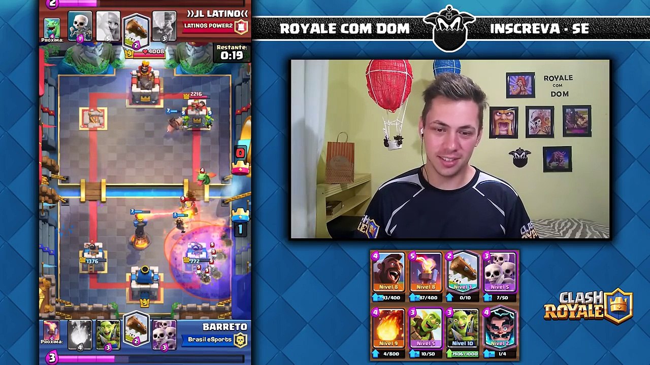 O MELHOR deck Bait com CORREDOR! Estratégias Avançadas Ft. Barreto #Royale com Mitos #2