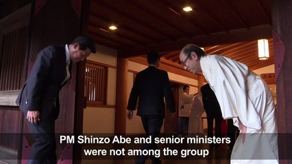Dozens of Japan MPs visit controversial war shrine