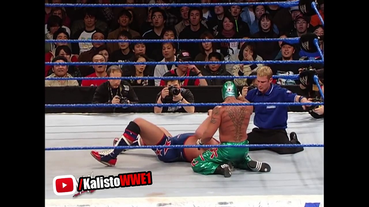 WWE Kurt Angle Vs. Rey Mysterio - Smackdown February 10, 200(00h11m07s-00h16m41s)