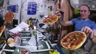 Pizza Night on the Space Station!