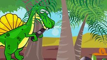 Dinosaur Exercise. Funny Dinosaurs Cartoons for Children