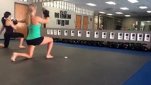 Quick Kettlebell Circuit - Snatch, Lunge, Press