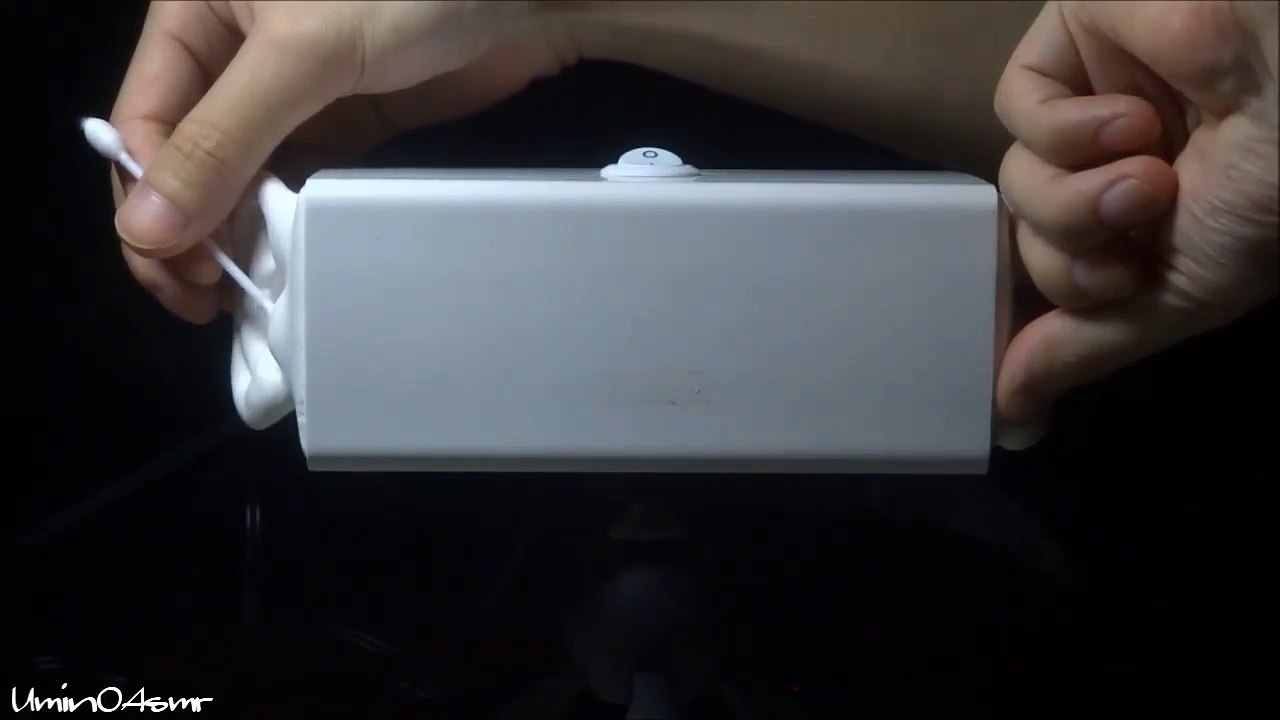 ASMR | 指とシャワー綿棒で耳かき | Ear Cleaning Cotton Swab and Finger | SR3D