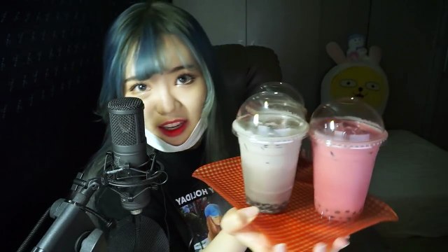 띠미의 엽기적인 병맛 ASMR 버블티 이팅사운드 [ bubble tea eating sound ]