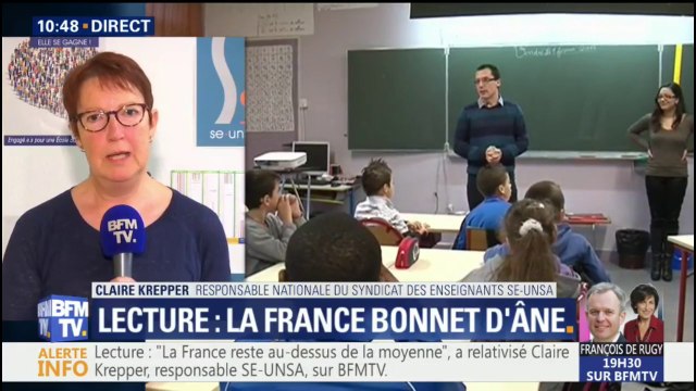 Niveau de lecture : Dire que les élèves sont nuls, c'est exagéré selon SE-UNSA
